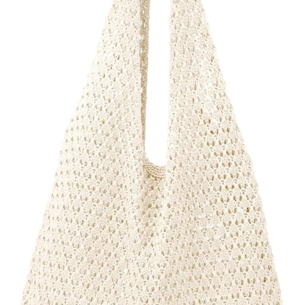 Crochet Bags for Women - Summer Beach Tote, Aesthetic Hippie Knit Bag